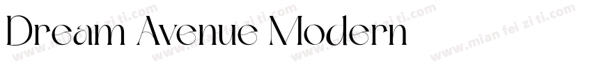 Dream Avenue Modern字体转换